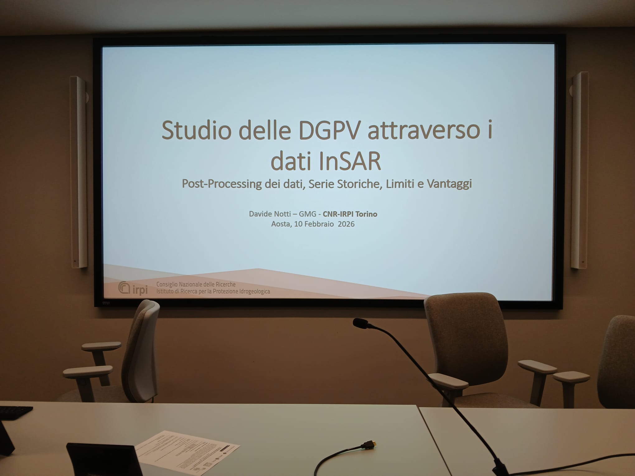 Foto Evento formativo in materia di studio di grandi frane e deformazioni gravitative profonde